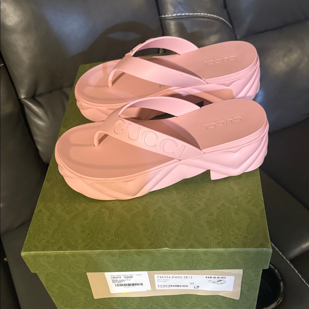 Gucci Women's Blush Pink Platform Sandals